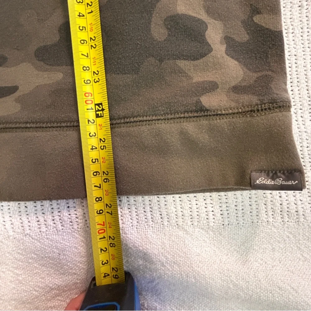 Eddie Bauer Men's XL Brown Camouflage Crewneck Sweatshirt Outdoor lounge Cozy - Picture 10 of 11